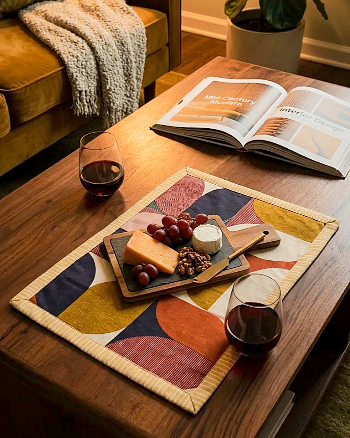 Magnolia Placemat, Mustard - Image 3