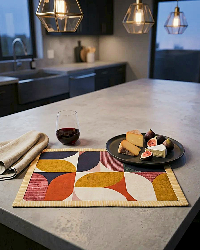 Magnolia Placemat, Mustard - Image 4