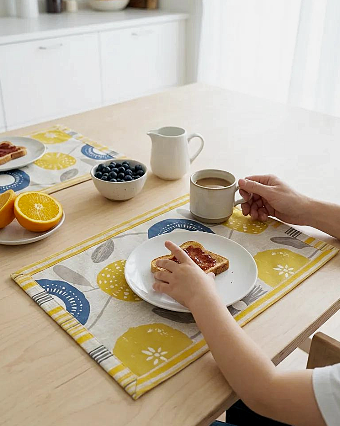 Abacus Placemat, Gold - Image 3