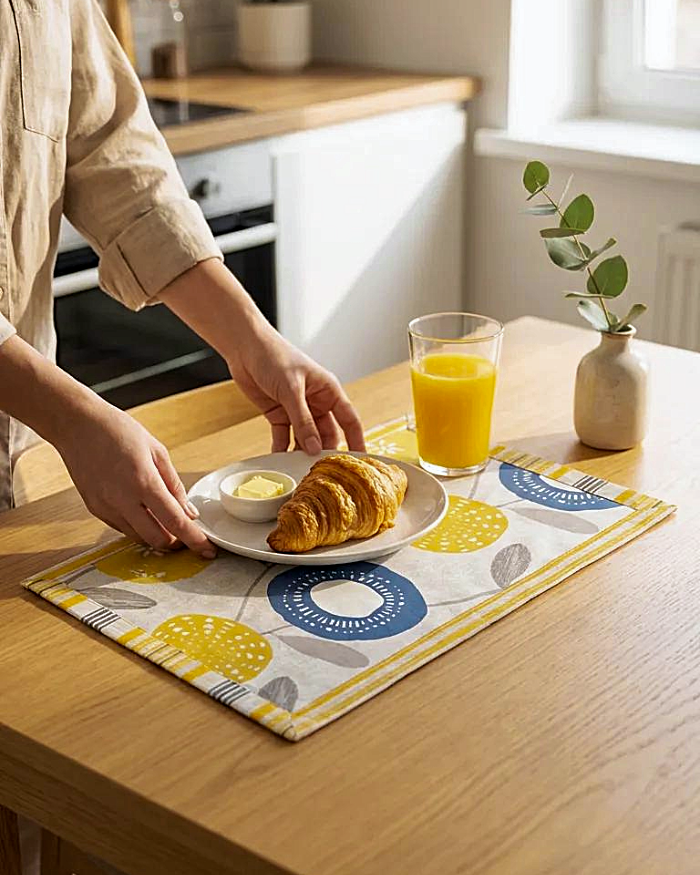 Abacus Placemat, Gold