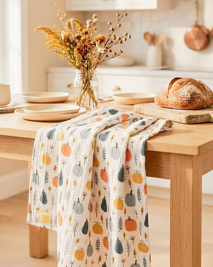 Pumpkin Tea Towel